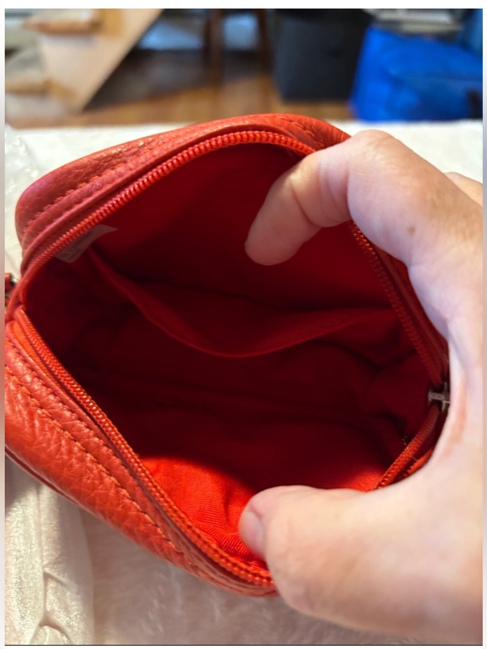 Coach Red Leather Wristlet - Picture 5 of 13